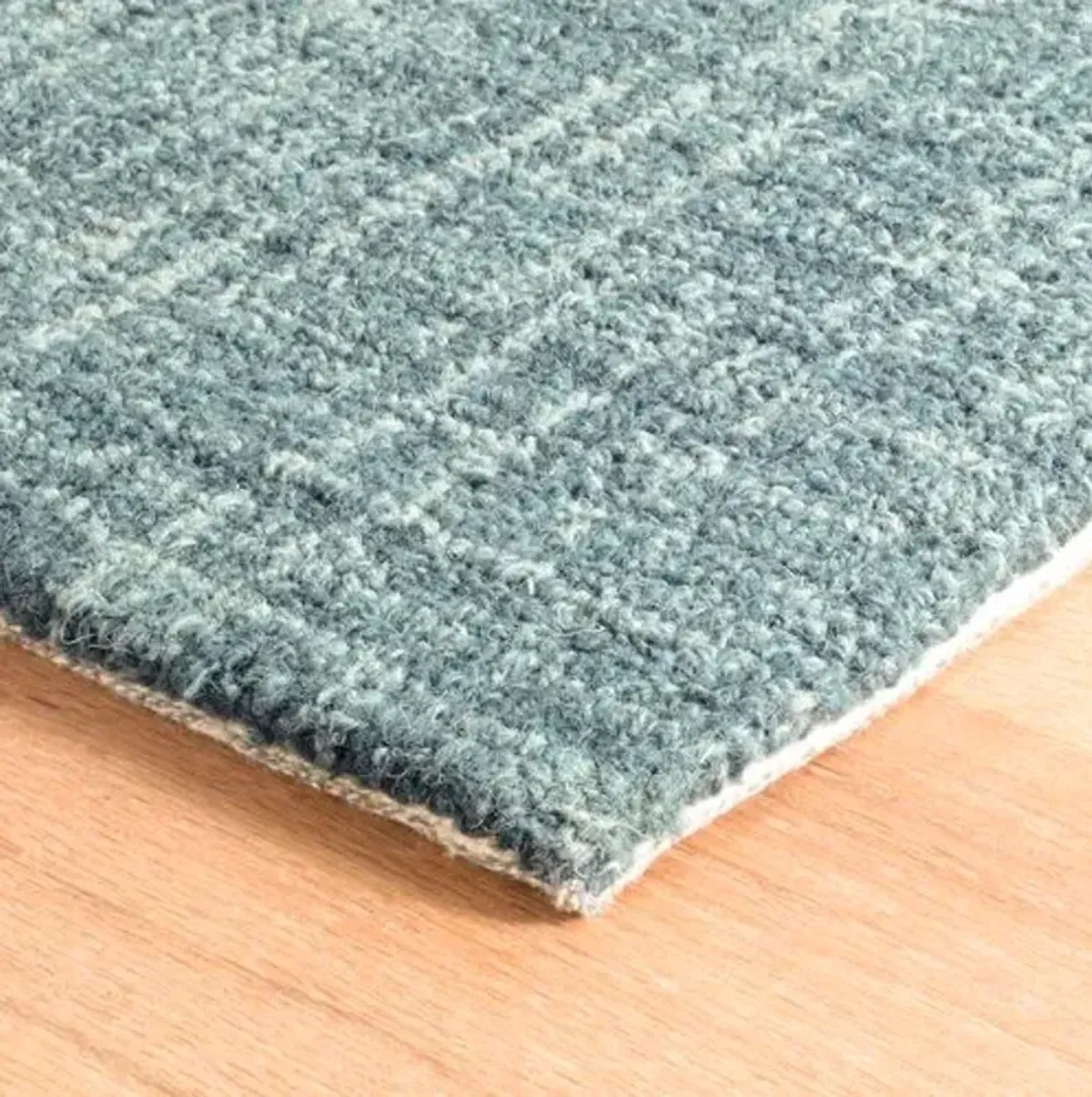 Cross-Hatch Rug - DASH & ALBERT - Handcrafted - Blue - Blue