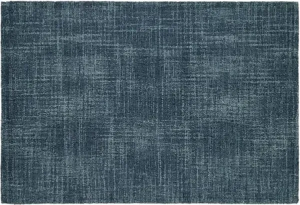 Cross-Hatch Rug - DASH & ALBERT - Handcrafted - Blue - Blue