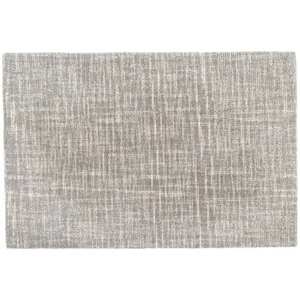 Cross-Hatch Rug - DASH & ALBERT - Handcrafted - Gray - Gray