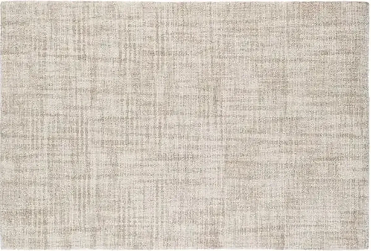 Cross-Hatch Rug - DASH & ALBERT - Handcrafted - Ivory - Ivory