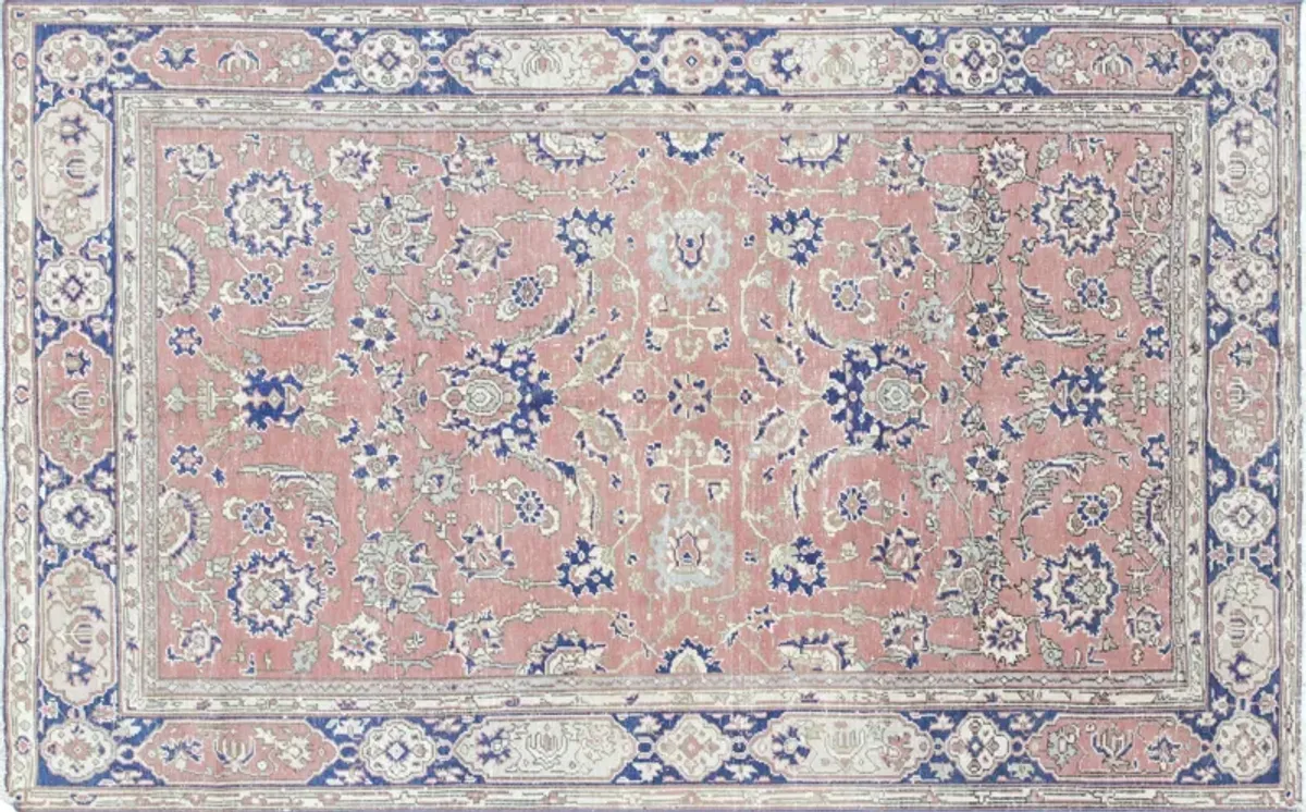 Turkish Oushak Rug - 5'1"x8'1" - Nalbandian - Pink - Pink