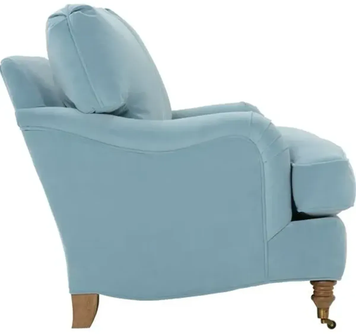 Brooke Loveseat - Light Blue Velvet