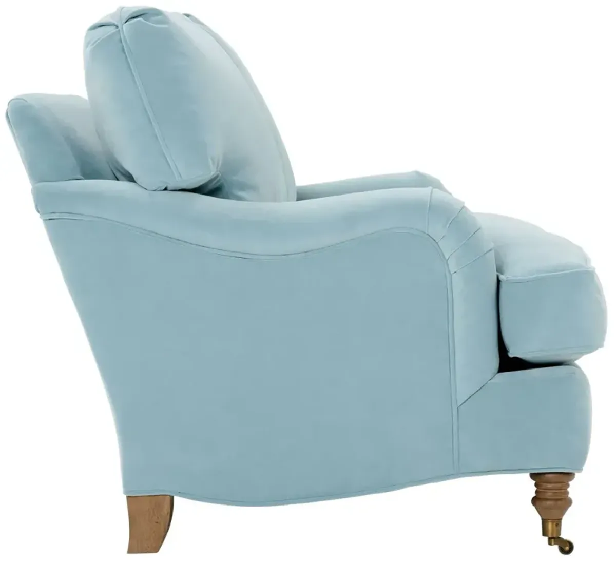 Brooke Loveseat, Ice Blue Velvet