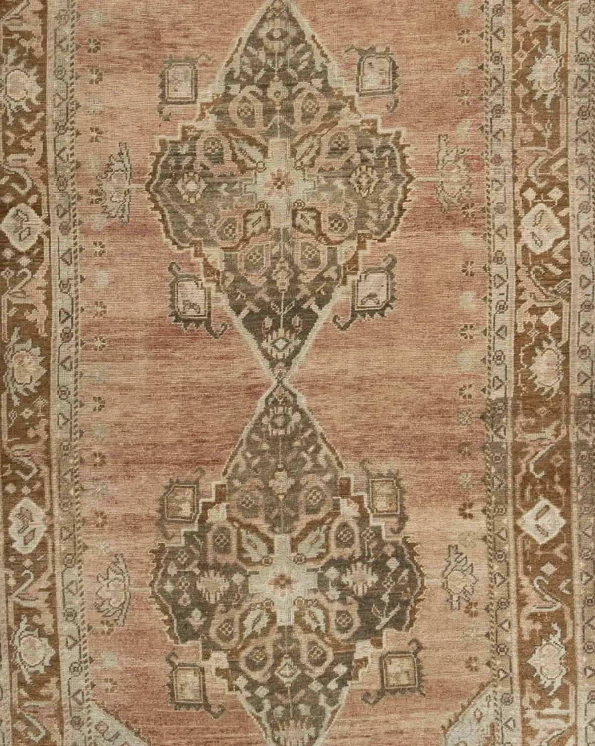 Turkish Oushak Rug Runner 5'1 X 13'9 - Gold - Gold