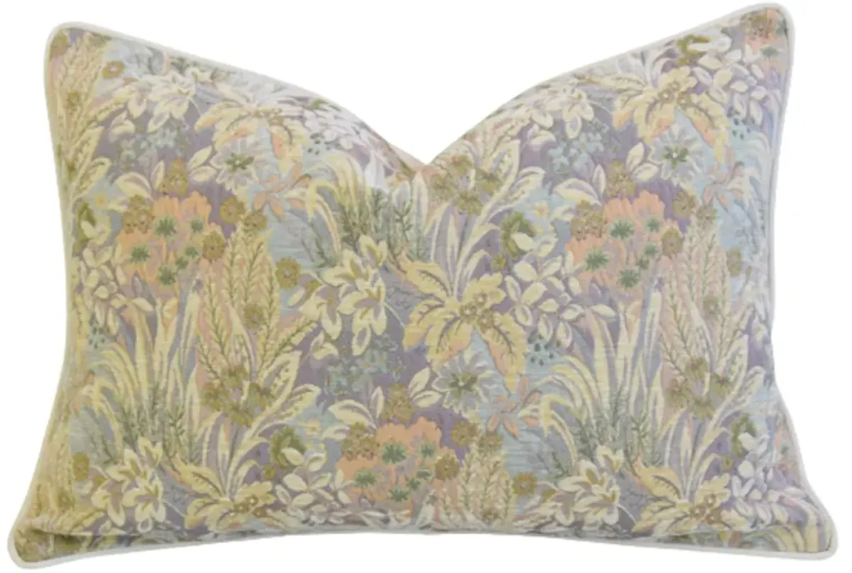 Designer Pastel Botanical Floral Pillow