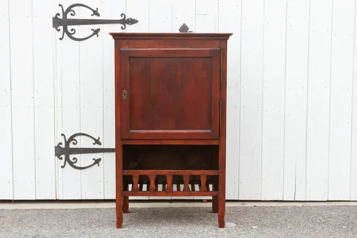 French Fruitwood Farmhouse Cabinet - de-cor - Red