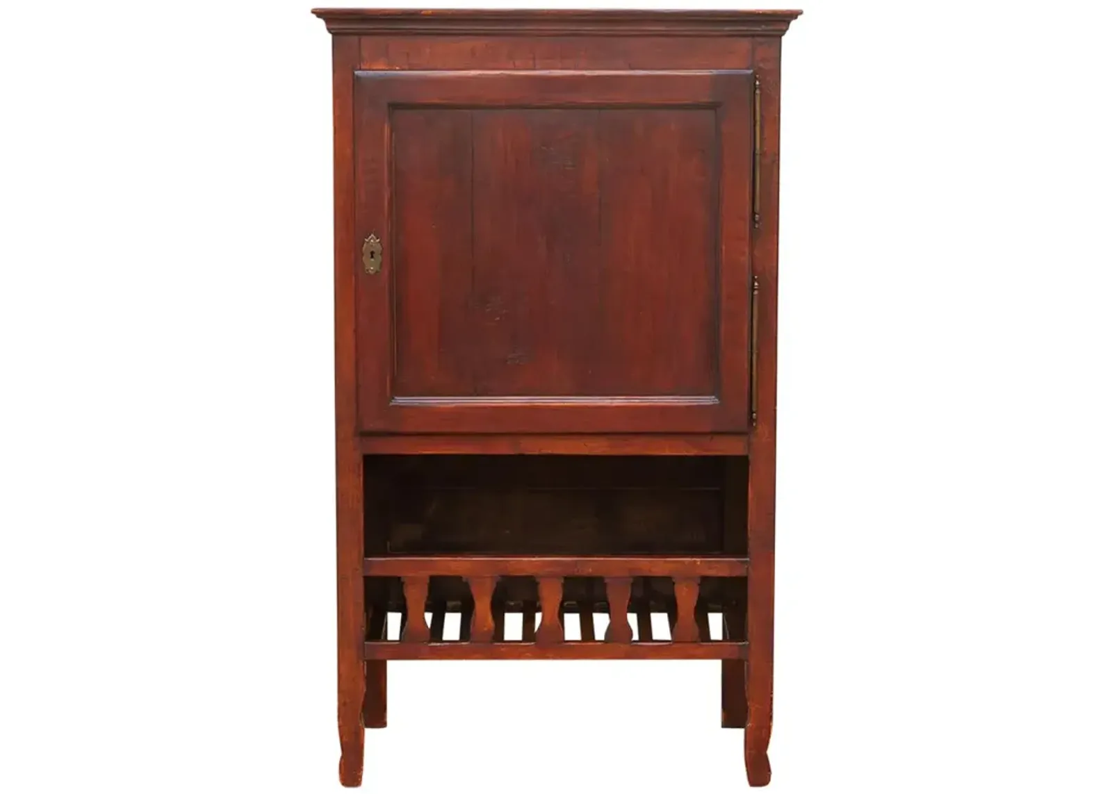 French Fruitwood Farmhouse Cabinet - de-cor - Red