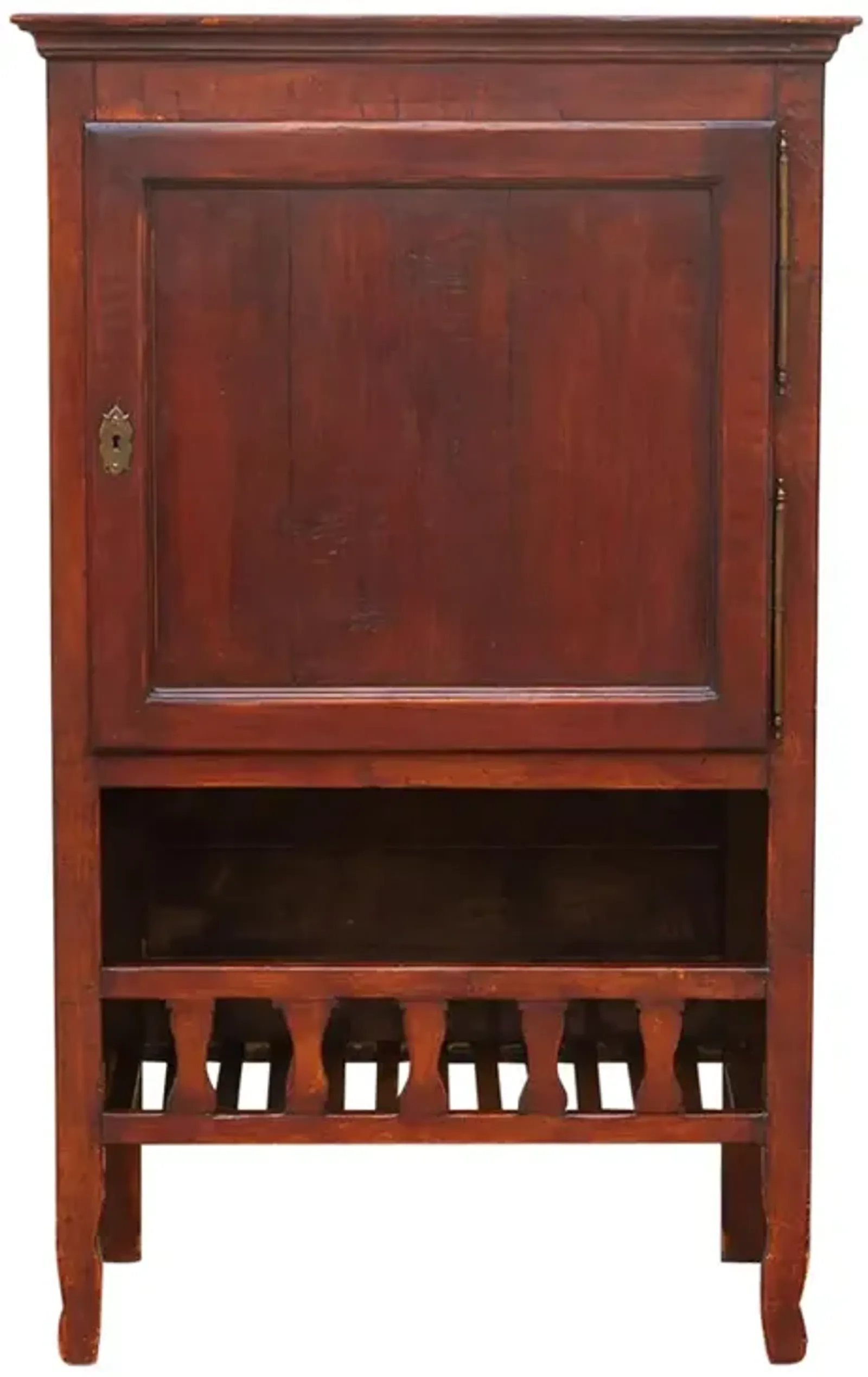 French Fruitwood Farmhouse Cabinet - de-cor - Red