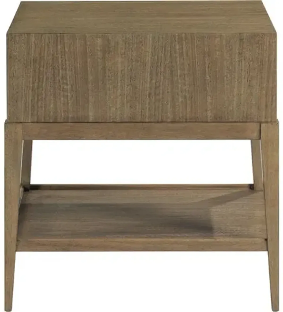 Dotty Side Table - Natural/Brushed Nickel - Brown