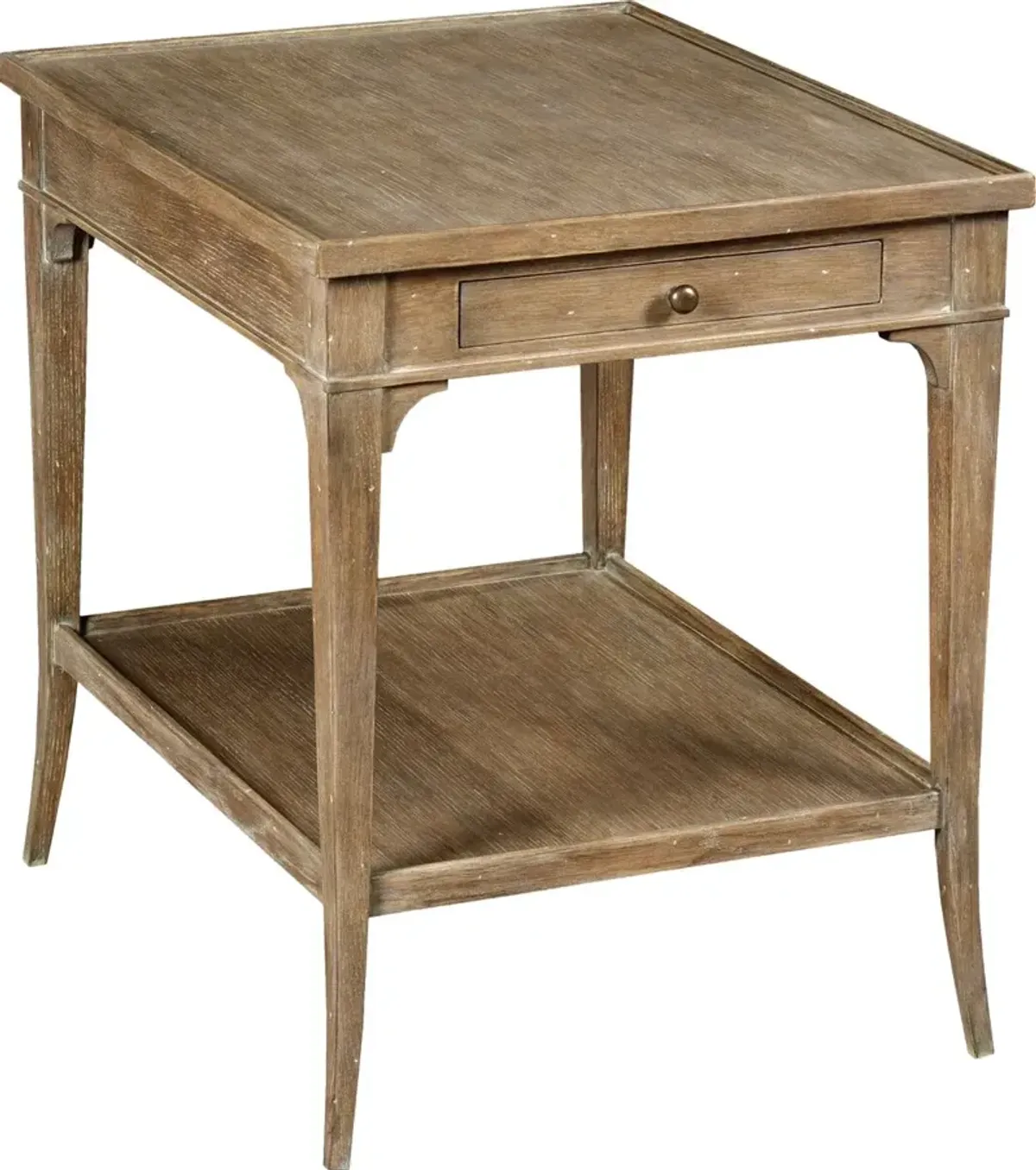 Aneesa Oak Lamp Side Table, Natural