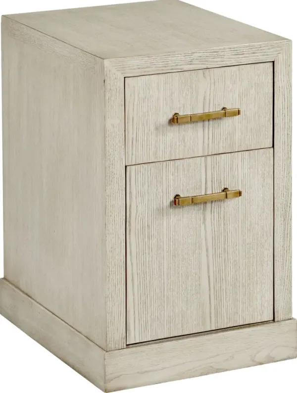 Adele File Chest, Ash/Brass