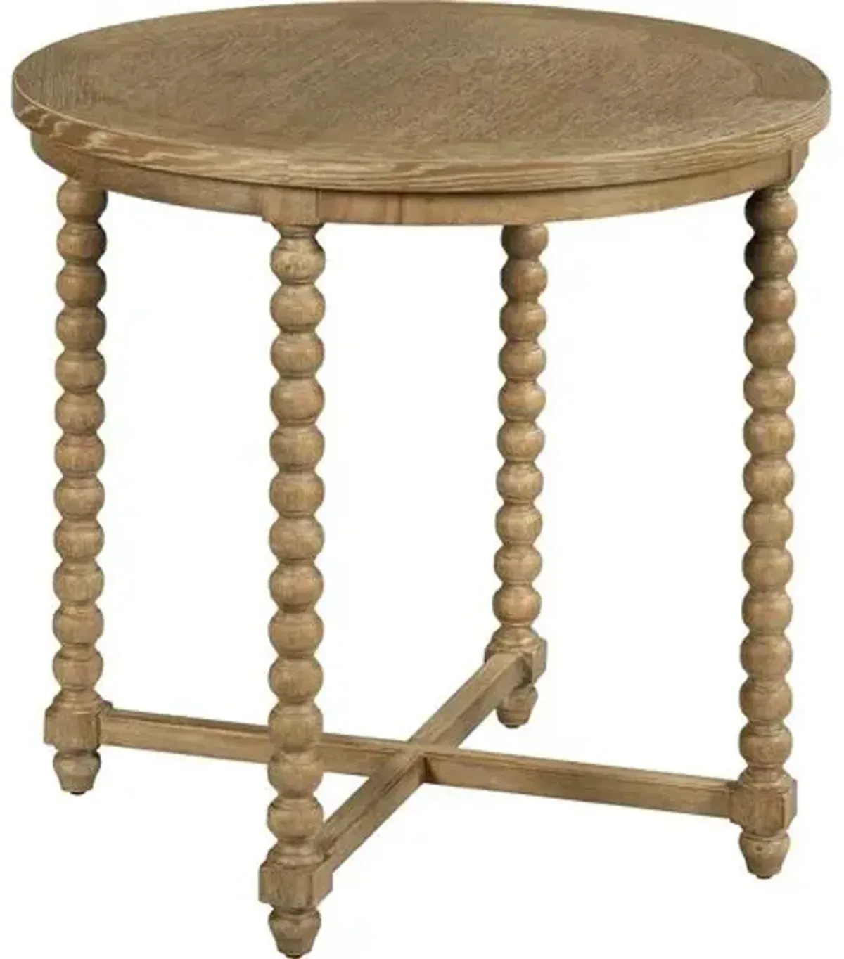 Kenzie Oak Lamp Table - Natural - Brown