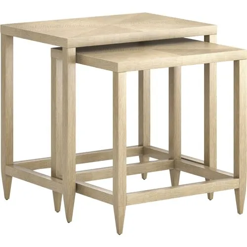 Scarlett Nesting Tables - Natural - Beige