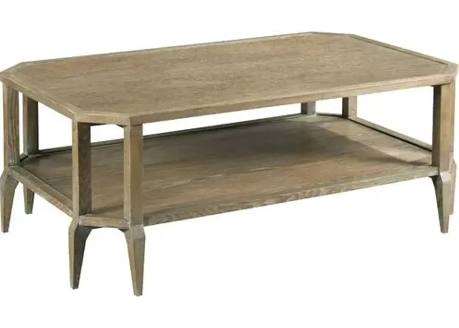 Aneesa Oak Cocktail Table - Natural - Brown