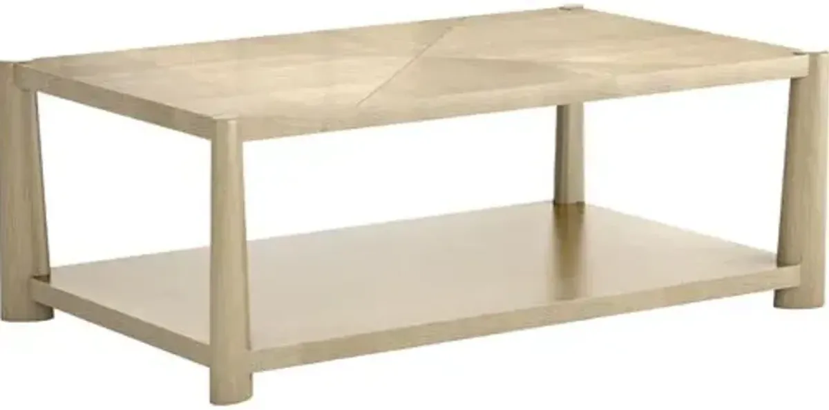 Scarlett Cocktail Table - Natural - Beige