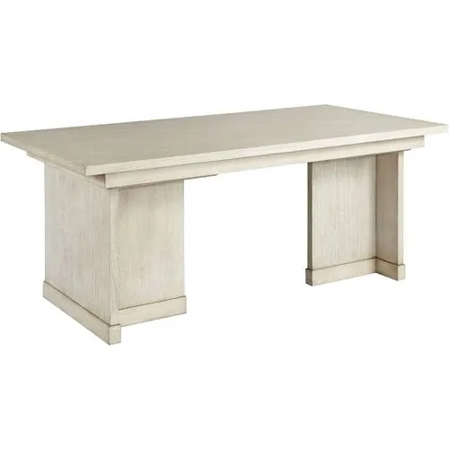 Leonor Executive Desk - Ash - Beige