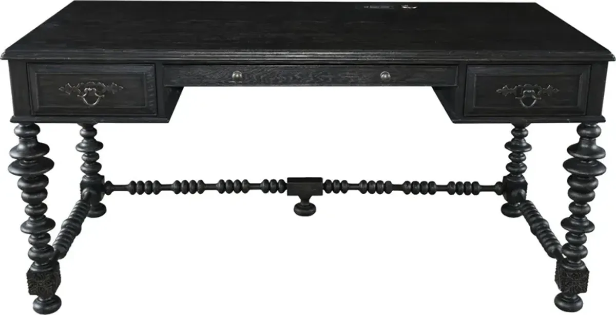 Matilde Desk, Worn Black