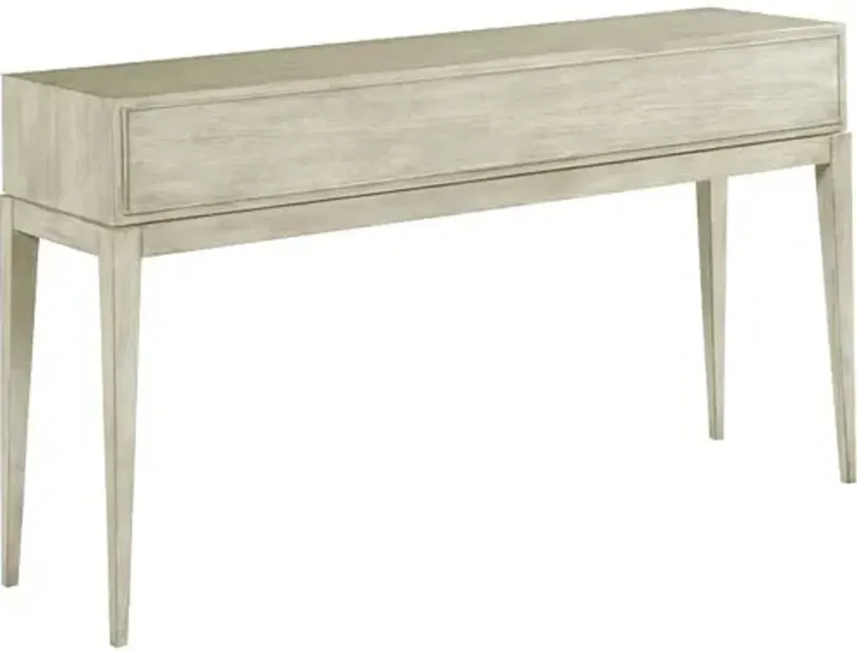 Adele Hall Table - Ash/Brass - Beige