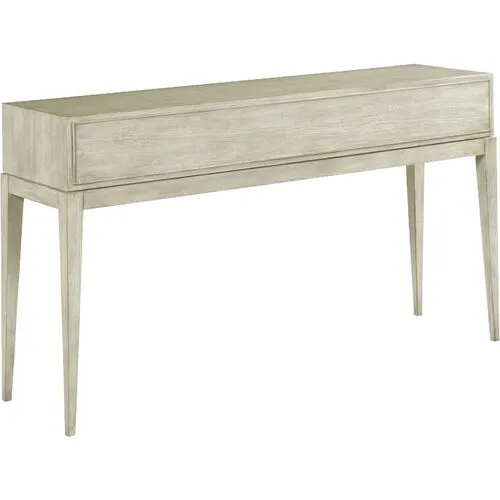 Adele Hall Table - Ash/Brass - Beige