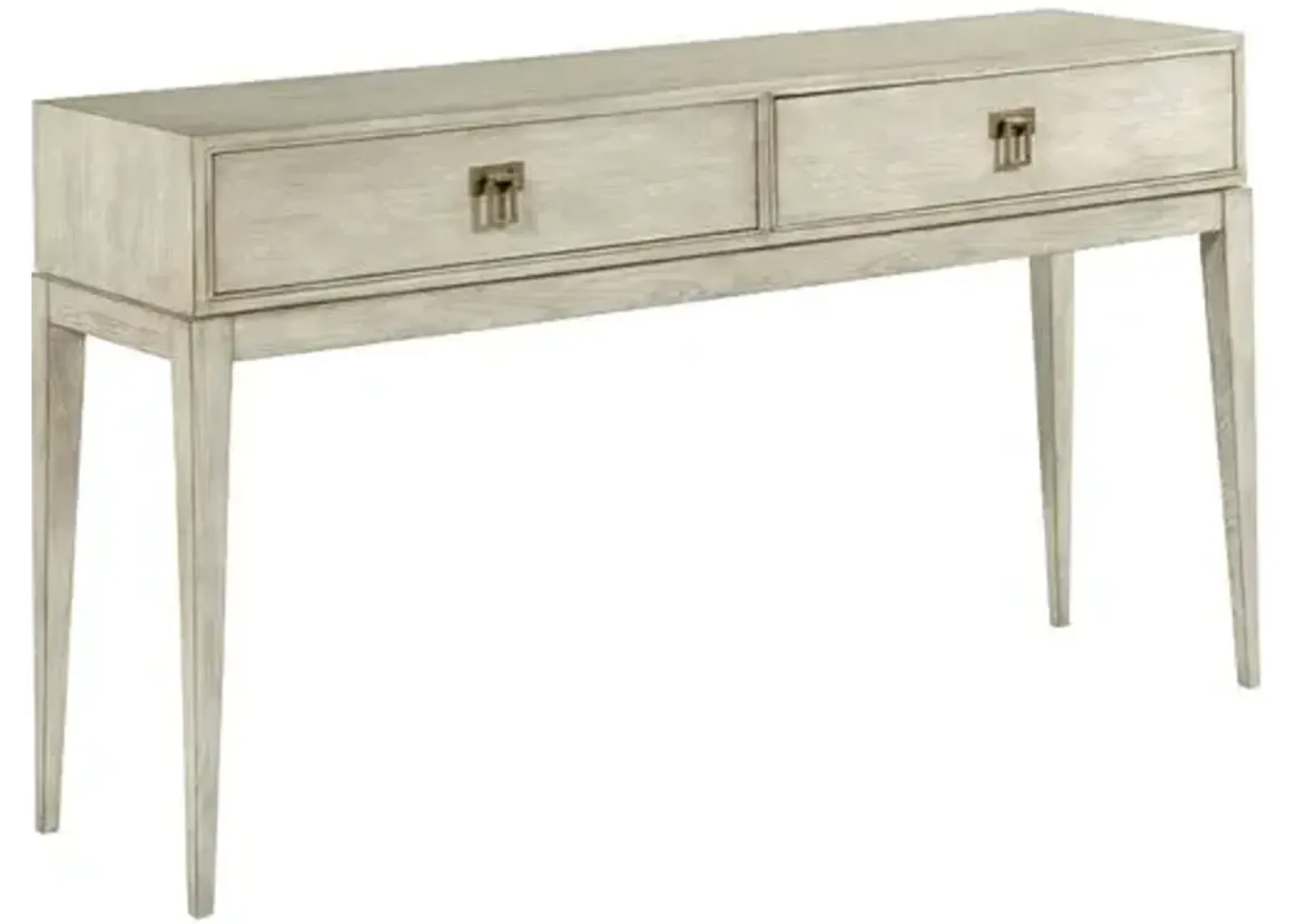 Adele Hall Table - Ash/Brass - Beige