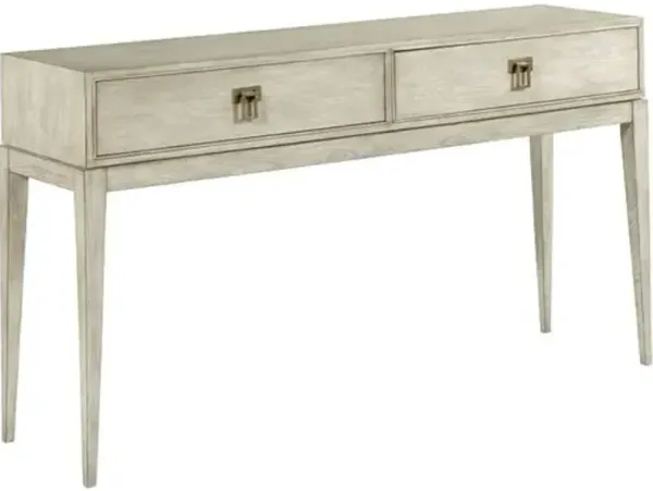 Adele Hall Table - Ash/Brass - Beige