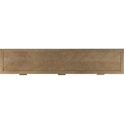 Samantha Console - Natural/Brass - Brown