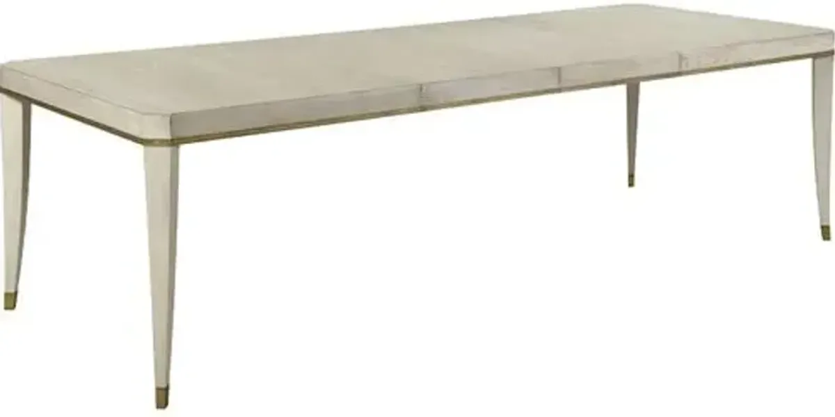 Adele Extension Dining Table - Ash/Brass