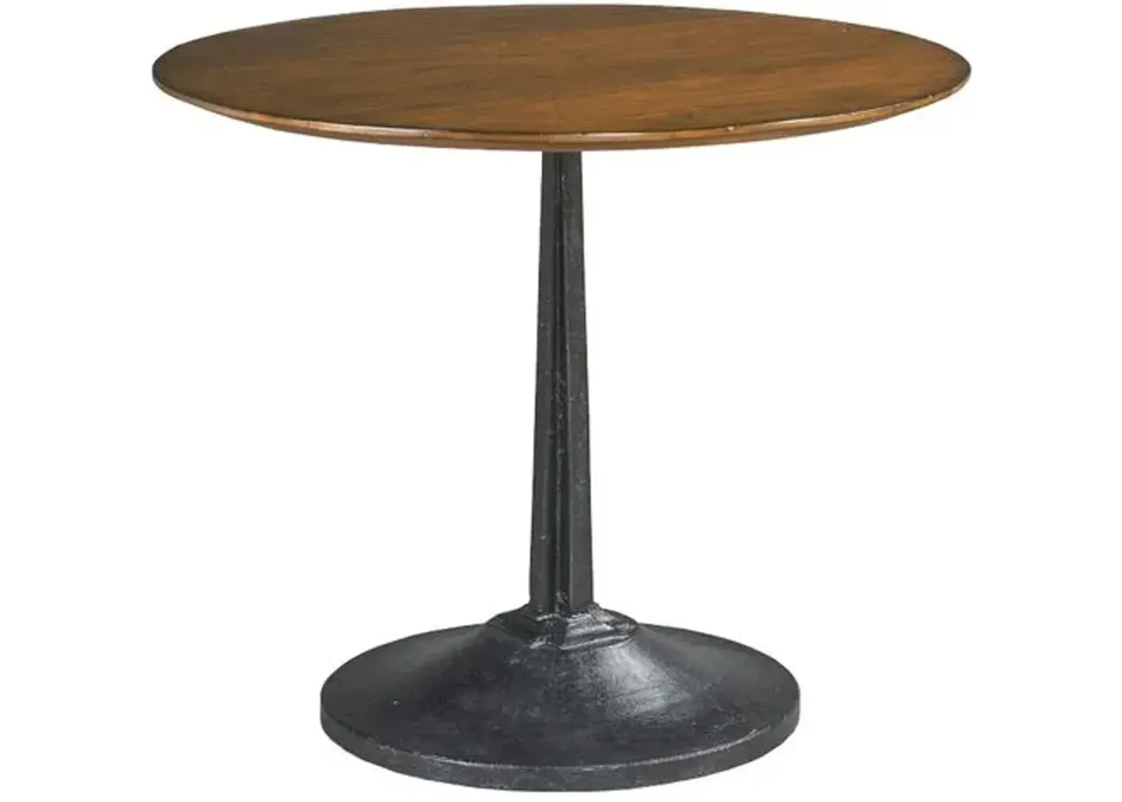 Watson Round Café Table - Cherry/Iron - Brown