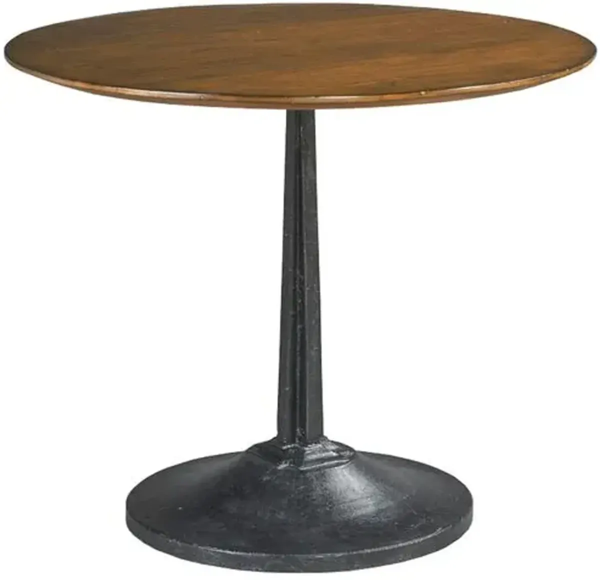 Watson Round Café Table - Cherry/Iron - Brown