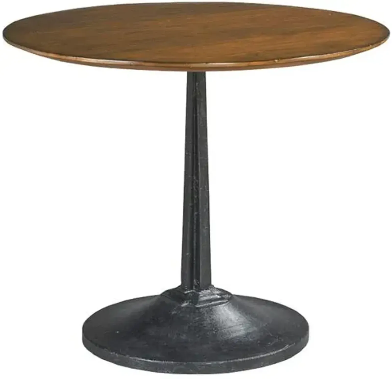 Watson Round Café Table - Cherry/Iron - Brown