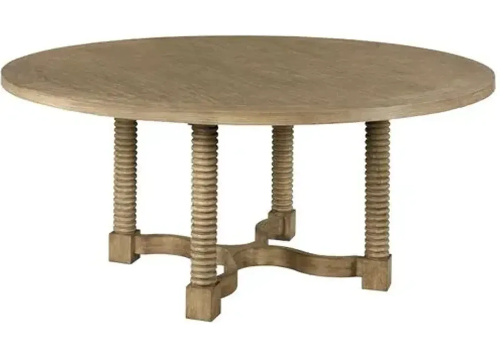 Roscoe 68" Round Dining Table - Natural