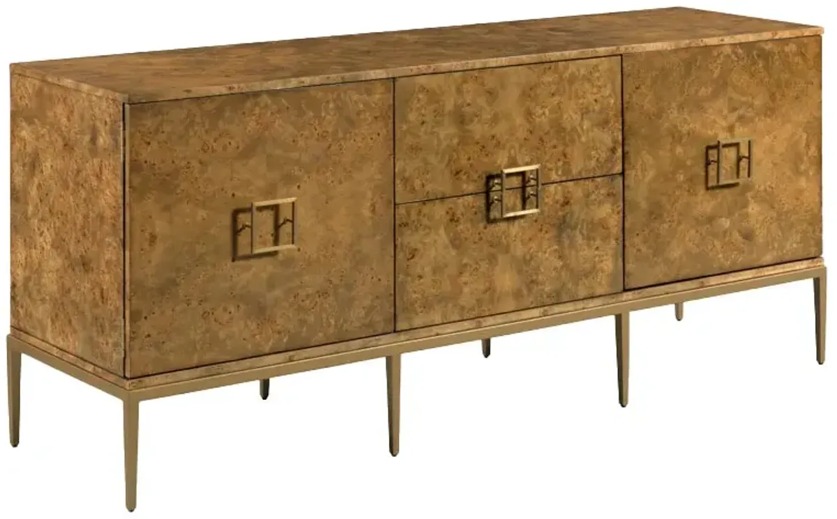 Teagan Cabinet, Burl/Bronze
