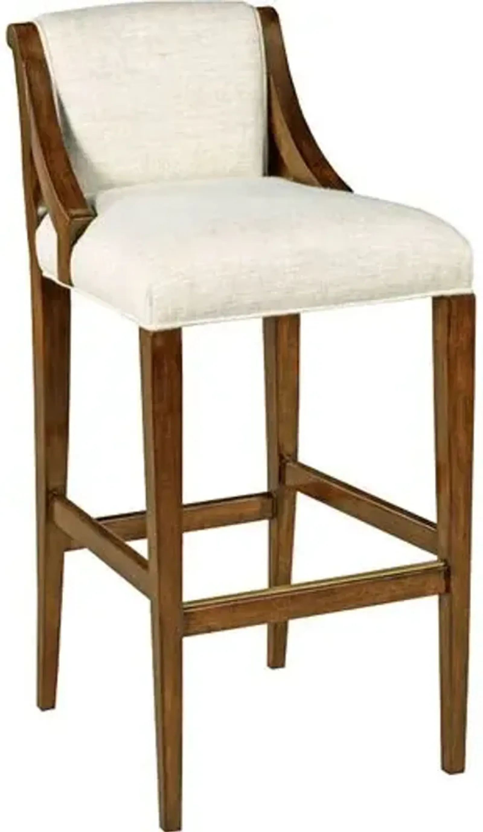 Kalen Barstool - Natural Linen - Ivory