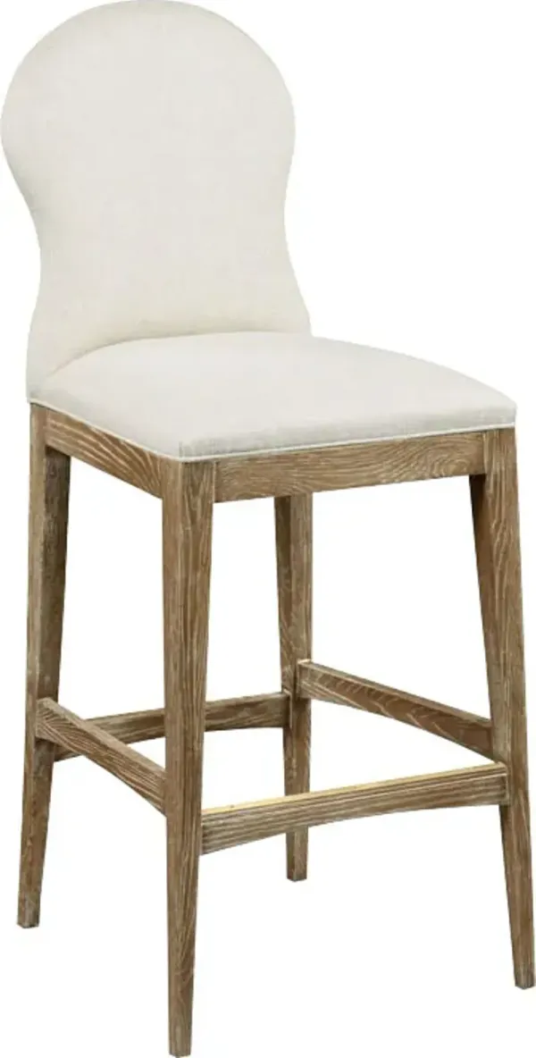 Allegra Barstool - Natural/Ivory Linen