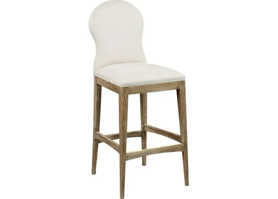 Allegra Barstool - Natural/Ivory Linen