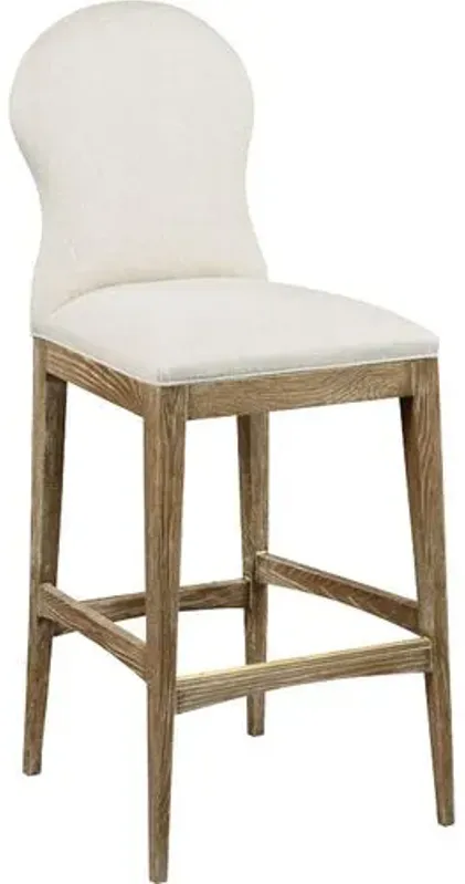 Allegra Barstool - Natural/Ivory Linen