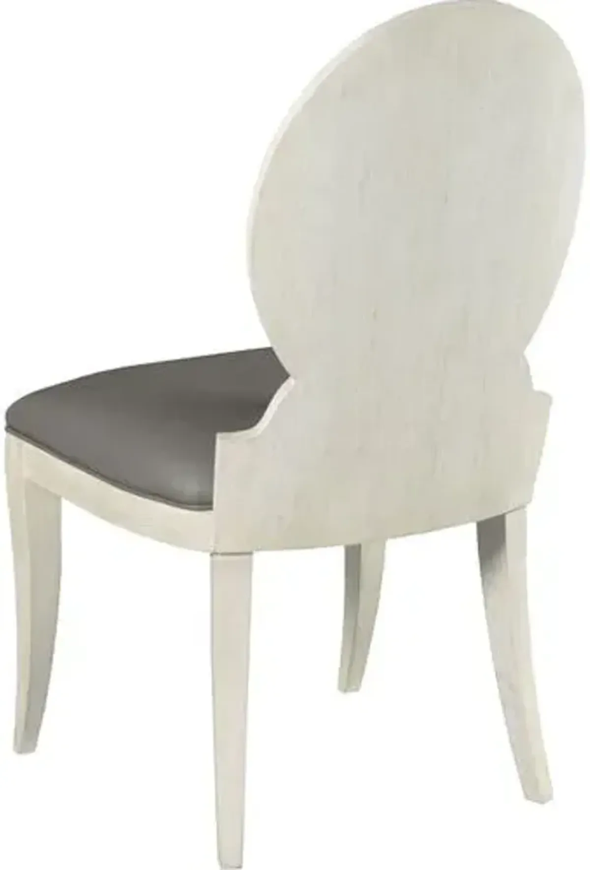 Laurell Louis Chair - Ivory/Gray