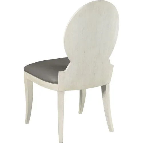 Laurell Louis Chair - Ivory/Gray