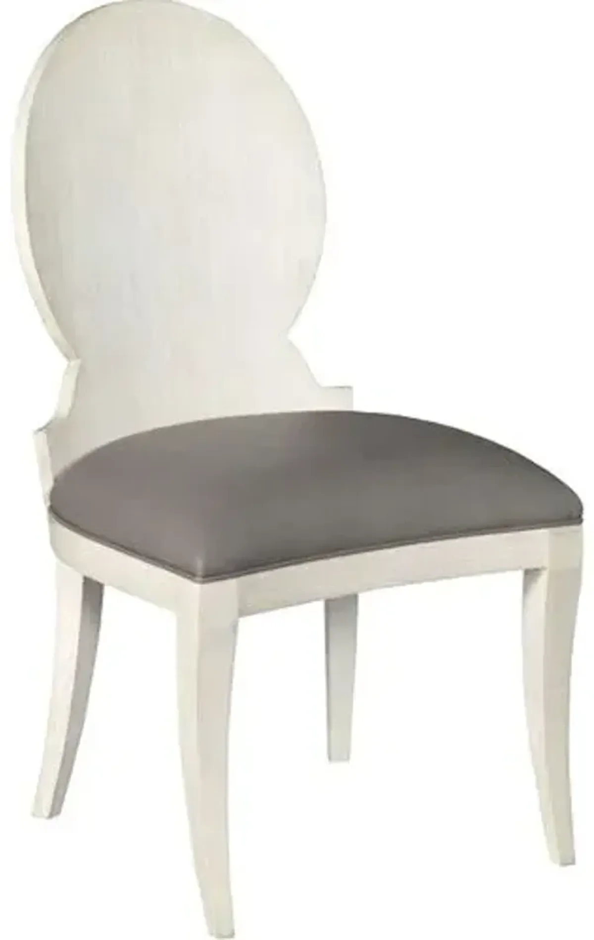 Laurell Louis Chair - Ivory/Gray