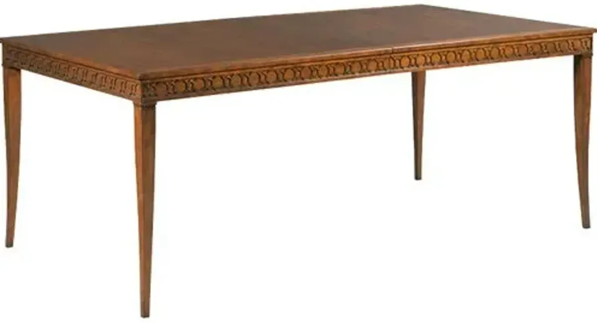 Deena Extension Dining Table - Cherry Bordeaux