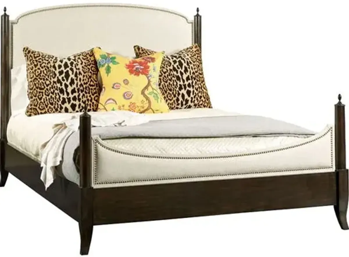 Kamron Poster Bed - Mink - Brown