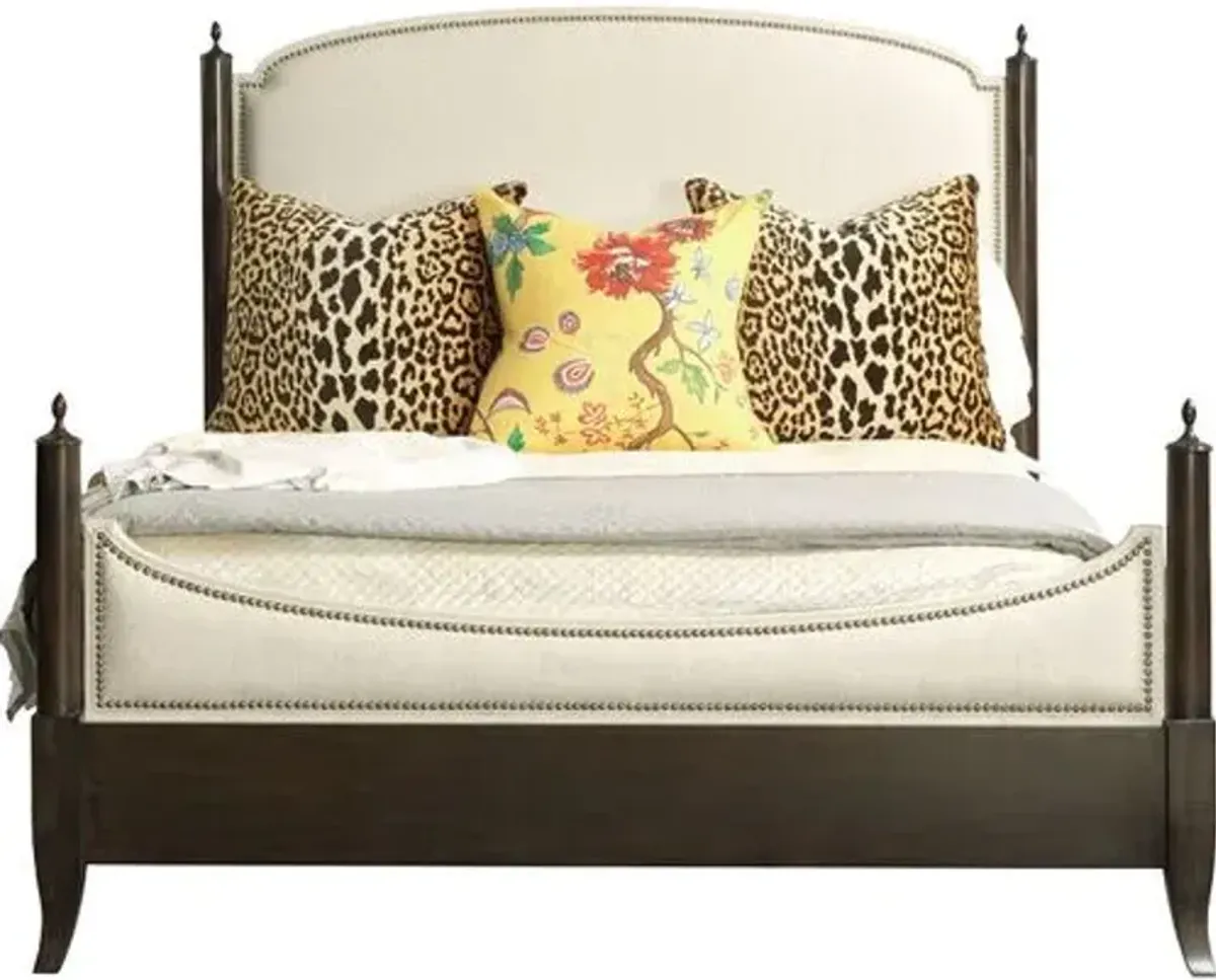 Kamron Poster Bed - Mink - Brown