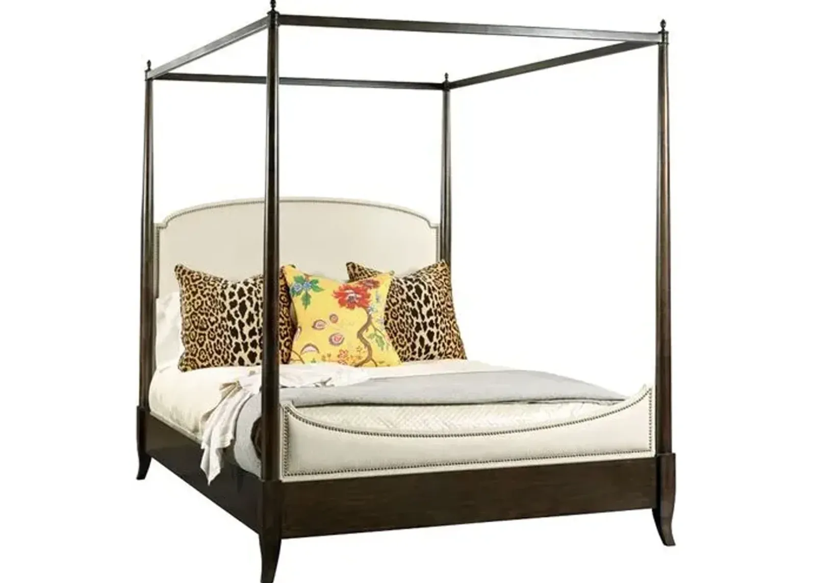 Kamron Poster Bed - Mink - Brown