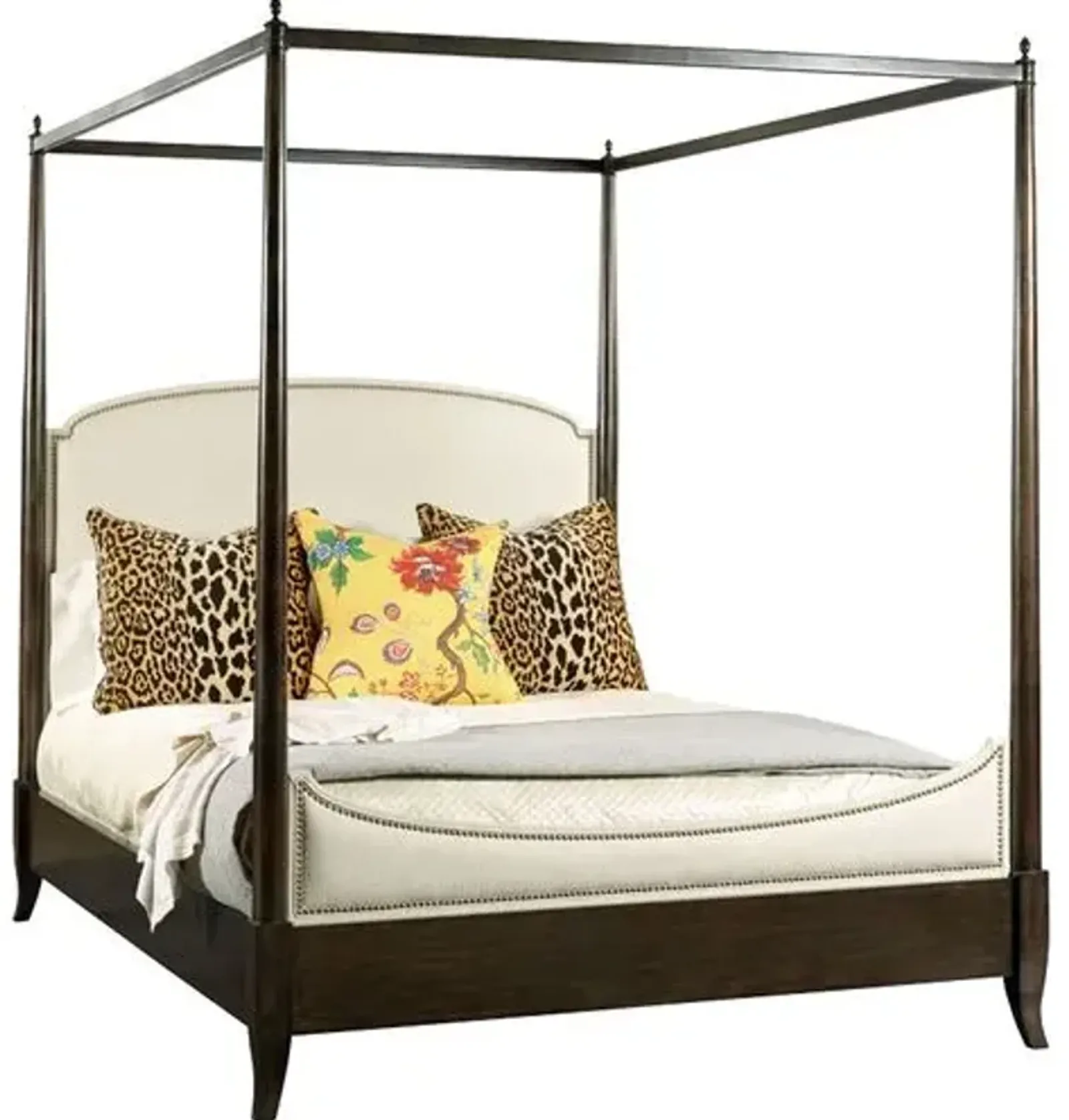 Kamron Poster Bed - Mink - Brown