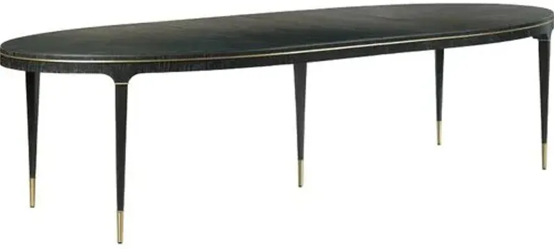 Archer Extension Dining Table - Slate/Brass