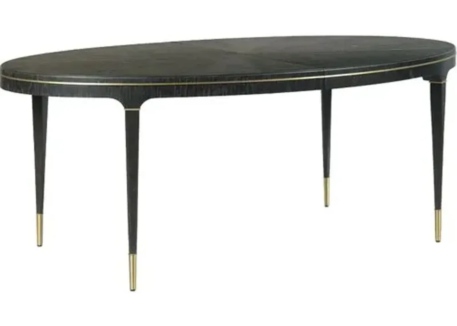 Archer Extension Dining Table - Slate/Brass