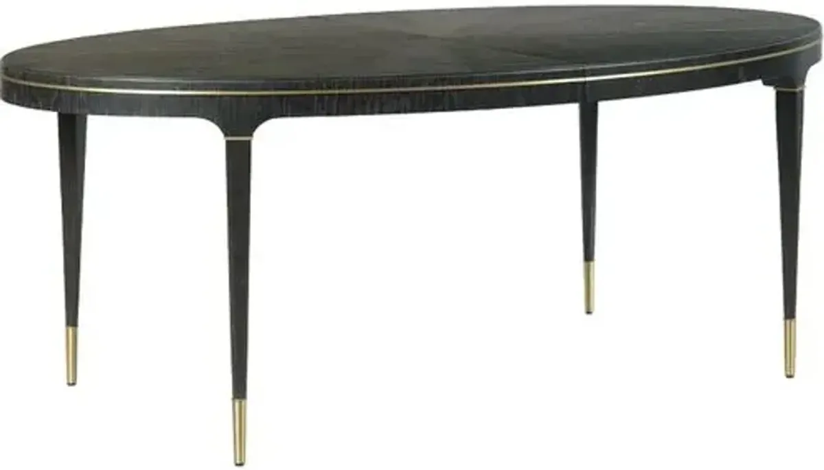 Archer Extension Dining Table - Slate/Brass