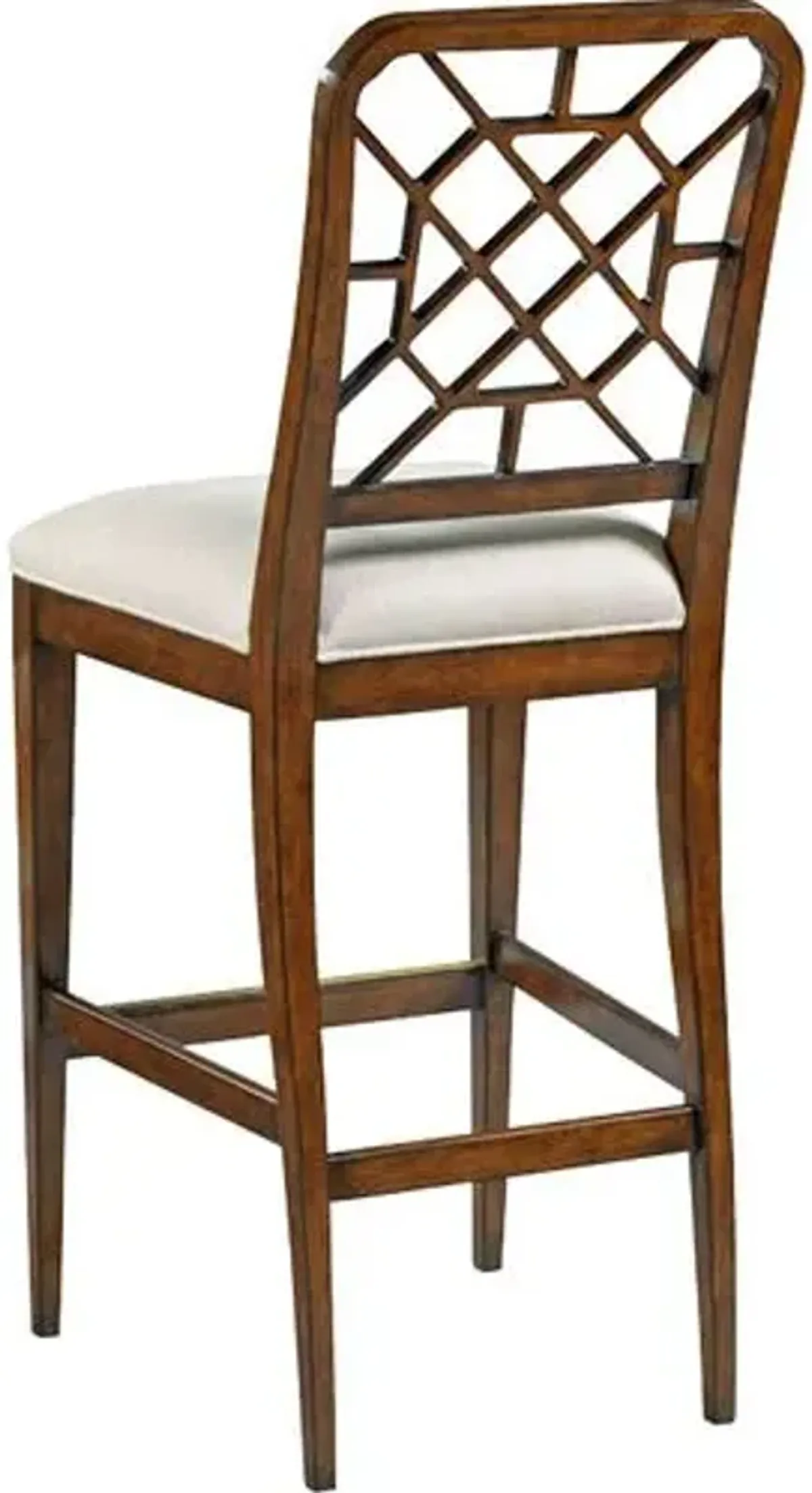 Penny Barstool - Brown Bordeaux/Linen - Ivory