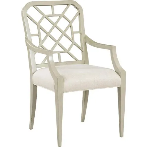 Penny Arm Chair - Graystone/Linen - Ivory