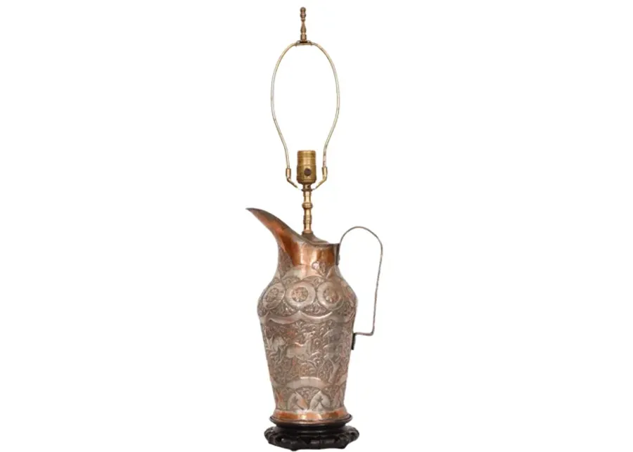 Middle Eastern Pitcher Table Lamp - Interesting Things